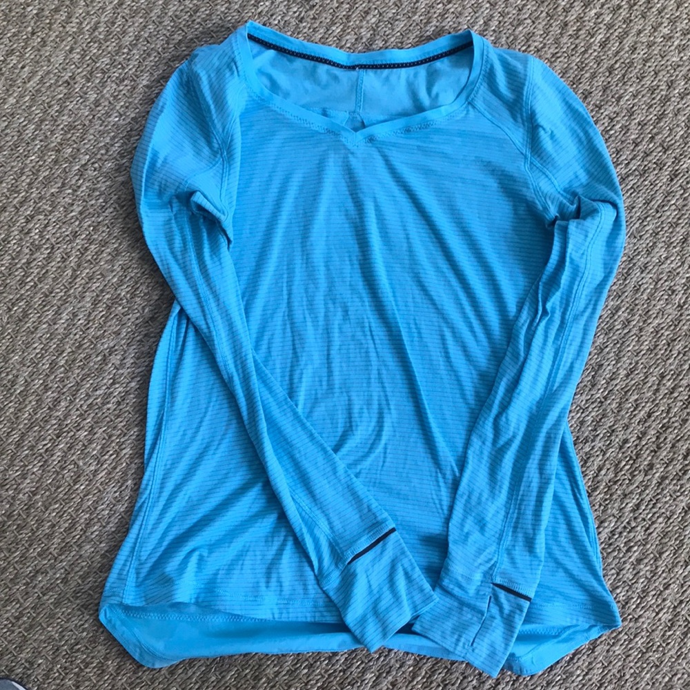 Teal Lululemon Long Sleeve Tee